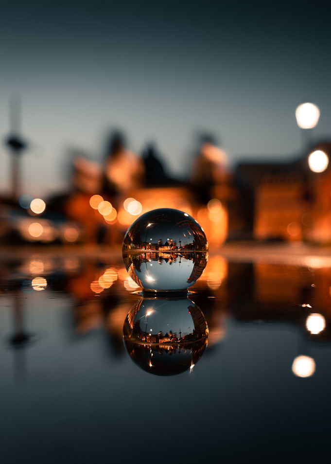 Lensball Puddle and Bokeh