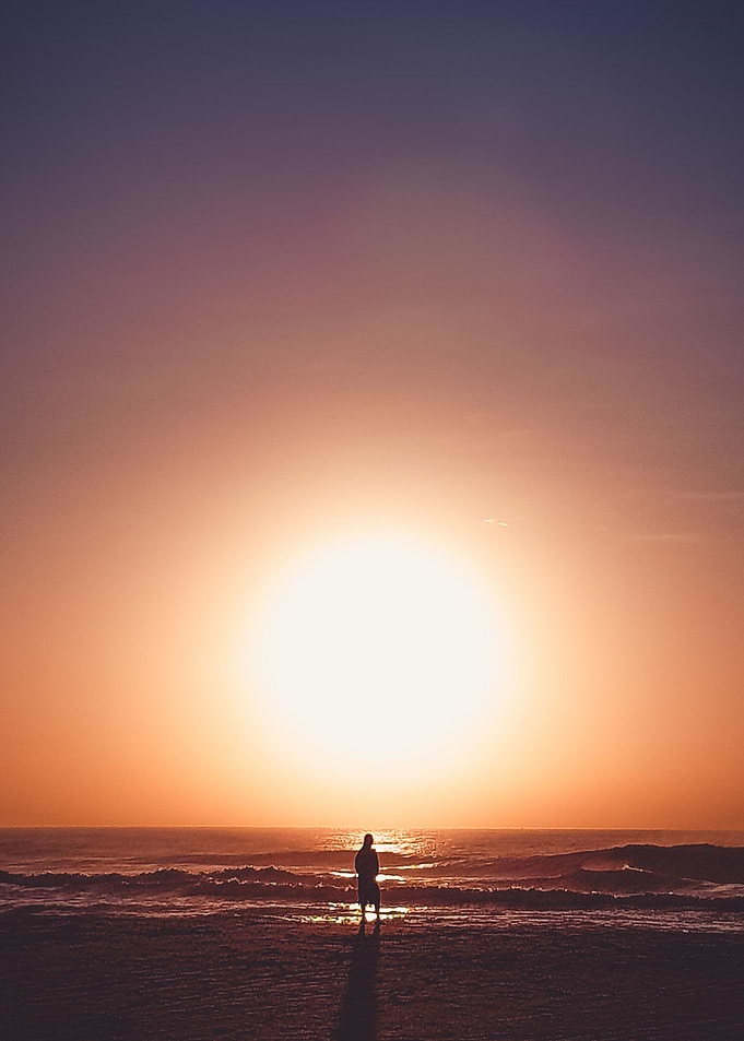 Sunset sea