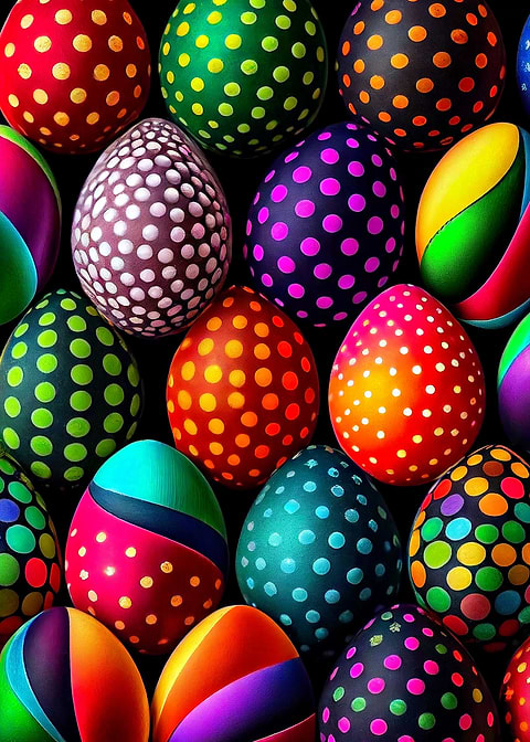 Easter Egg — metal poster wall art