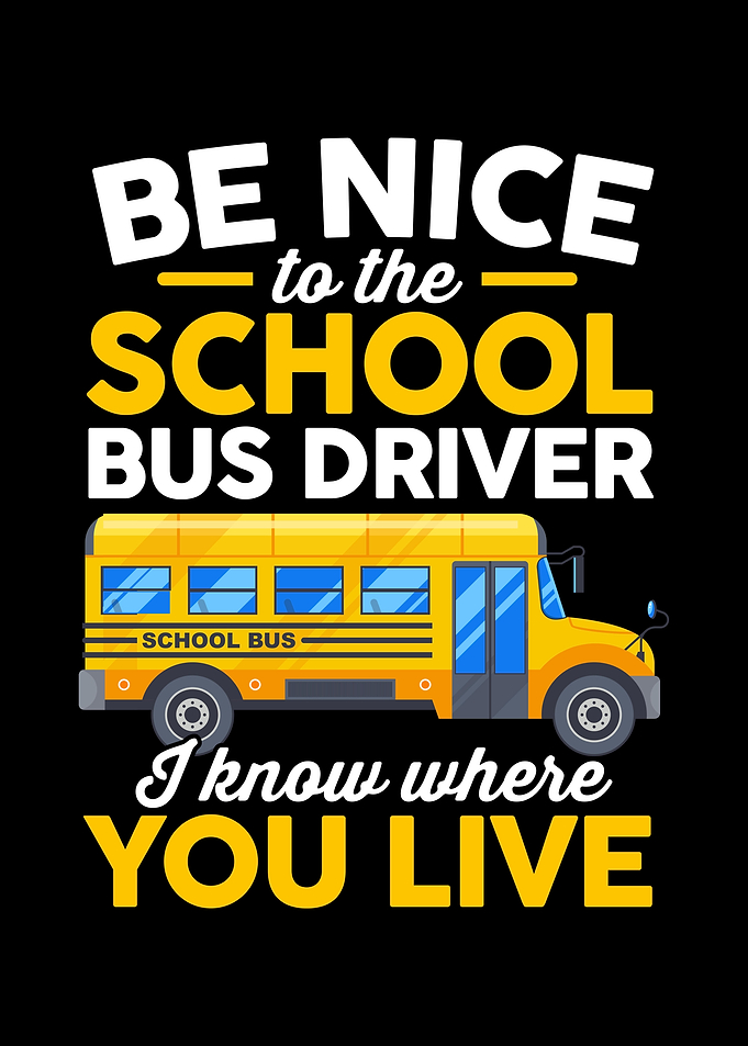 Funny Schoo Bus Driver
