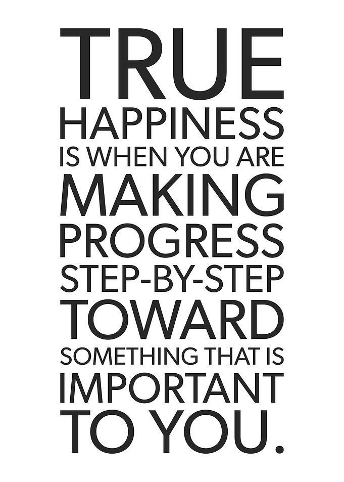 True Happiness Is Success