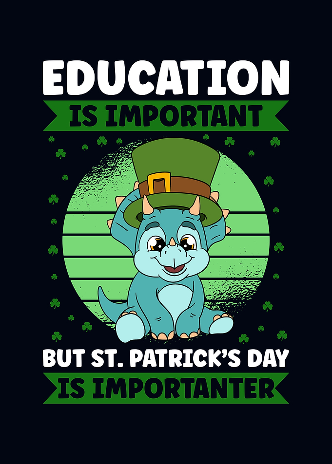 Dinosaur St Patricks Day