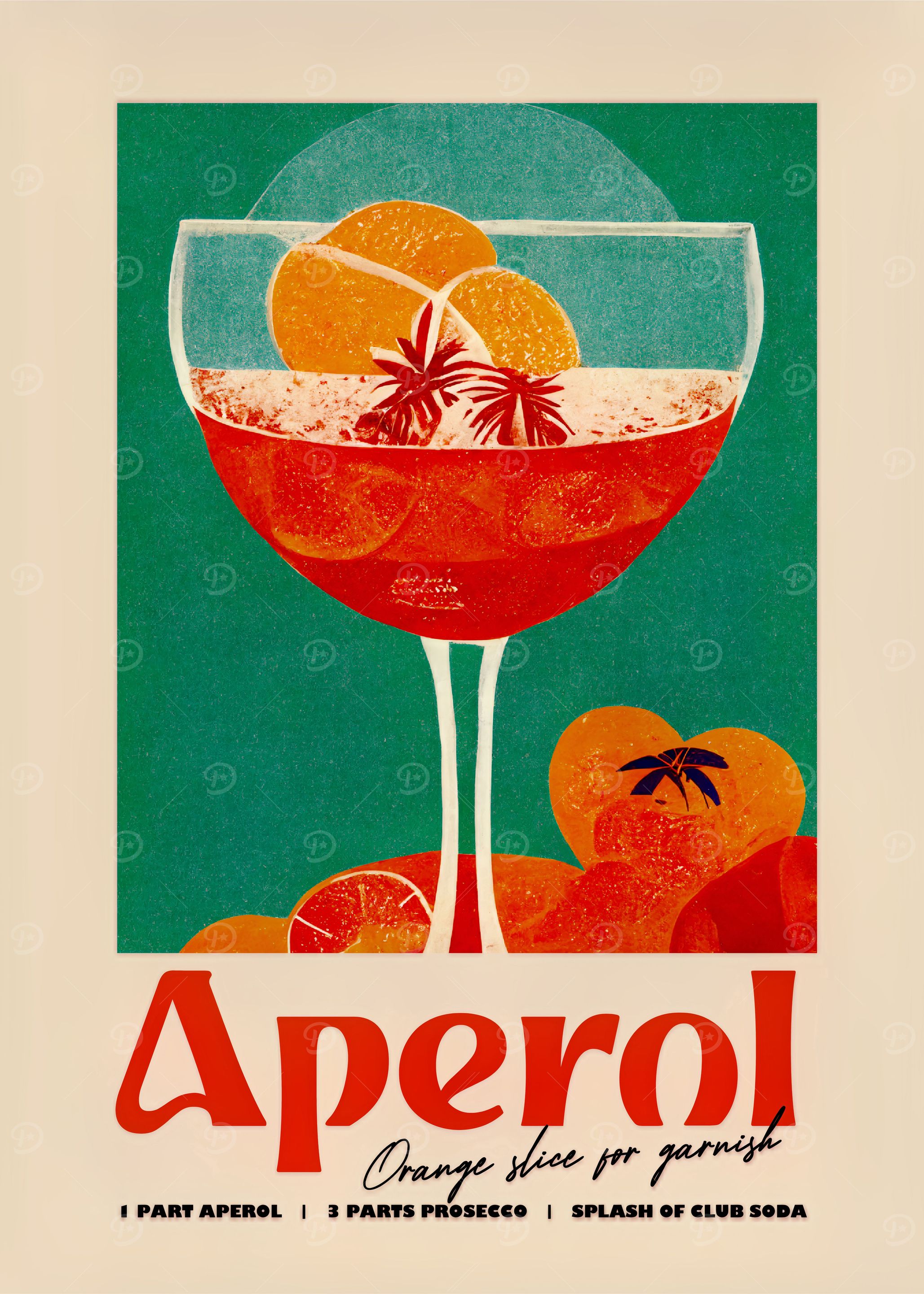 Aperol Spritz Vacation Art