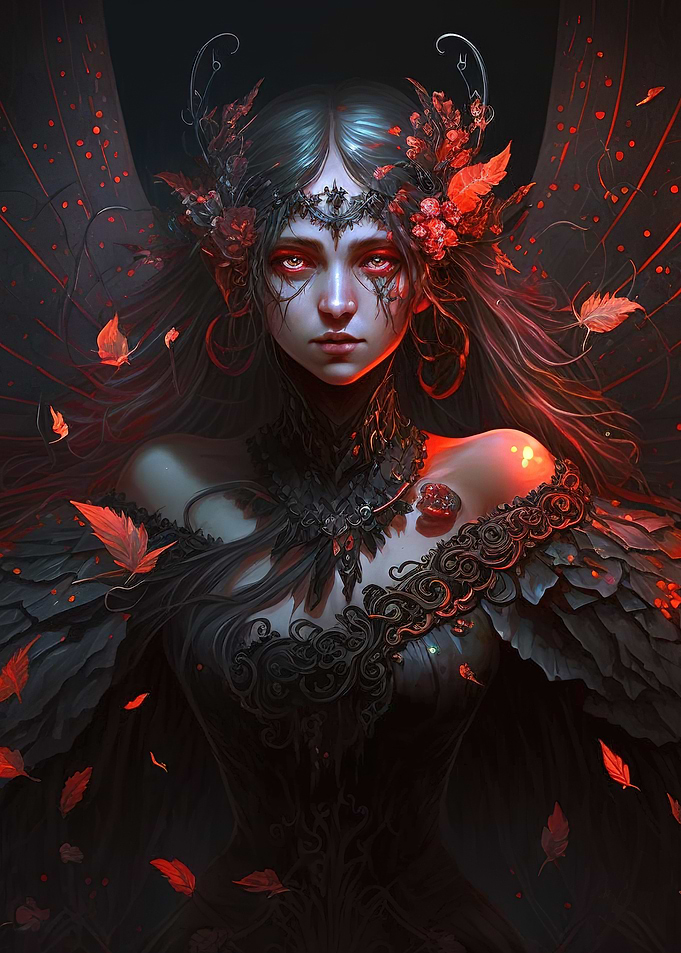 Dark gothic fairy
