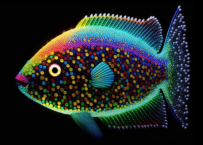 Point Art Fish