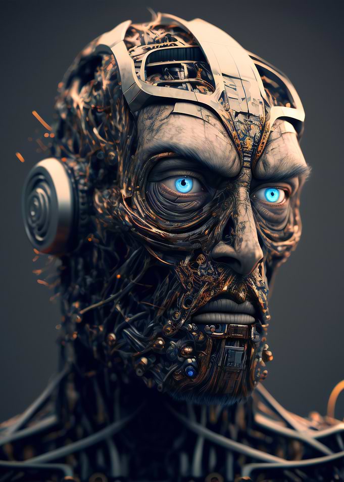 A man cyborg