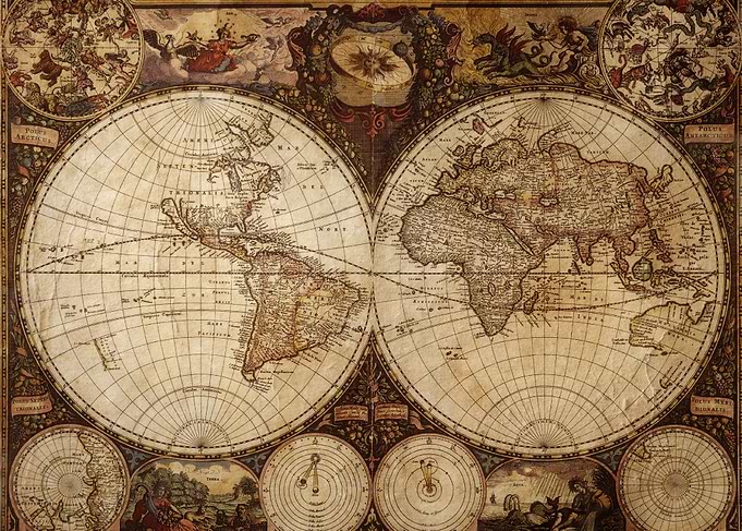 Old Map of the World