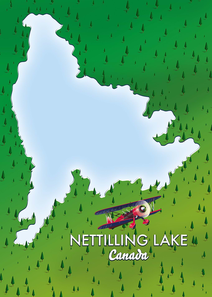 Nettilling Lake Canada map