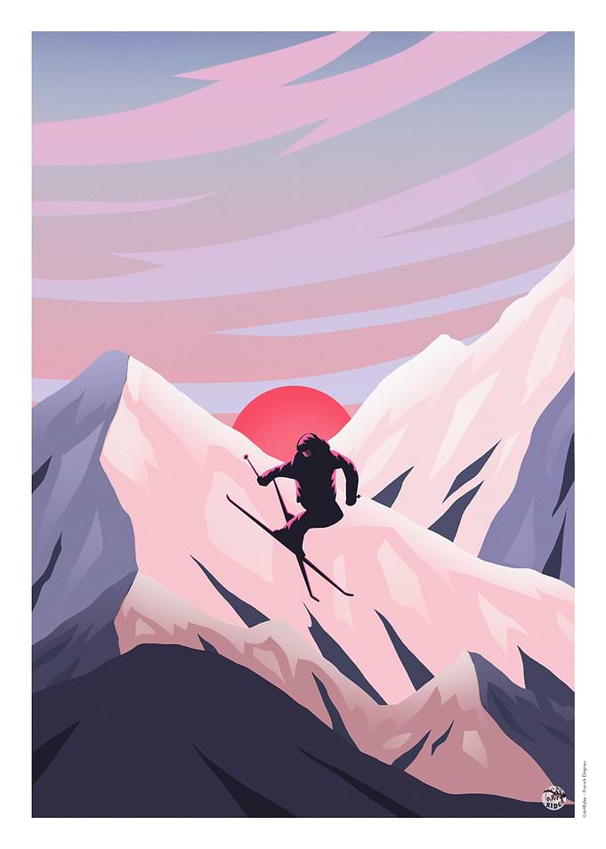 Ski in the moutains