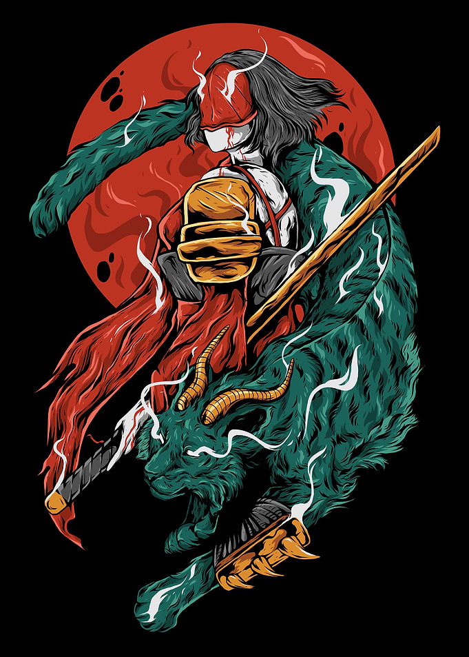 Tiger Samurai Poster