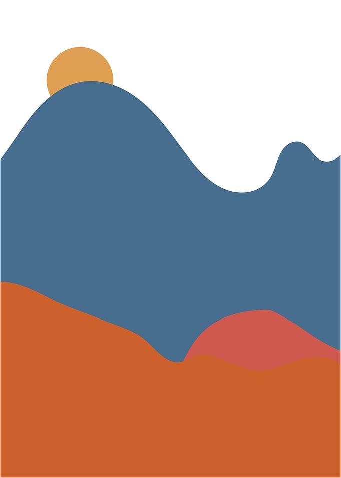 Modern abstract landscape