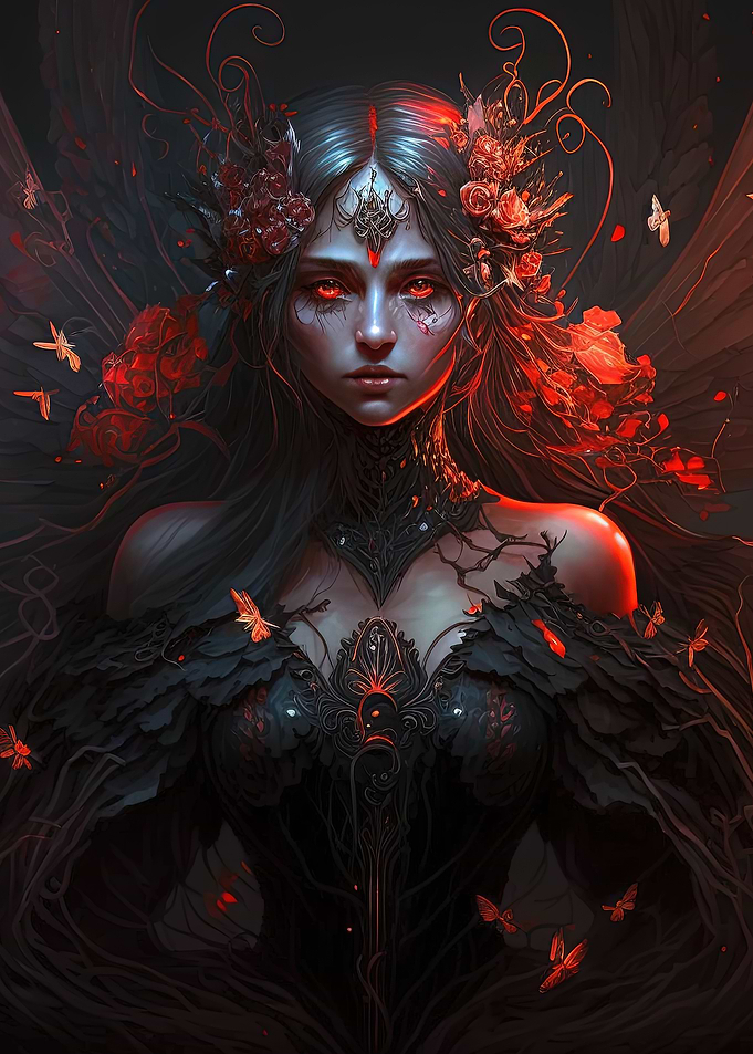 Gorgeous gothic fairy