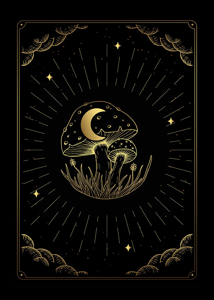 Tarot the moon toadstool