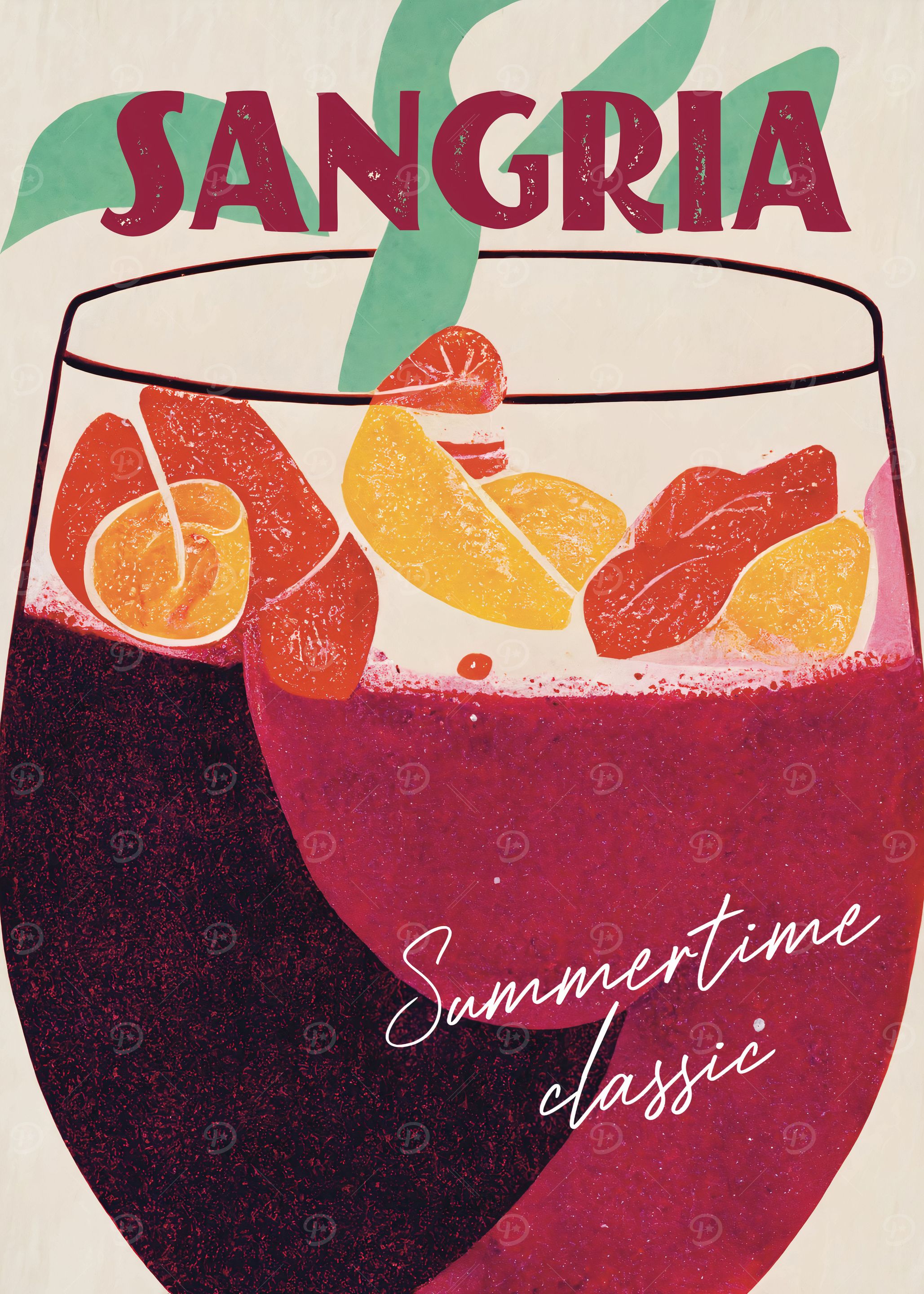 Sangria Retro Art
