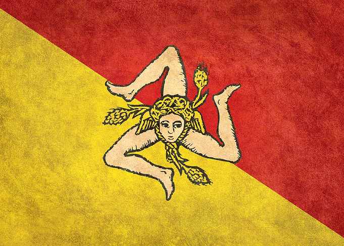 Sicilian Flag of Sicily