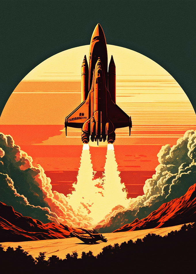 Rocket In Space