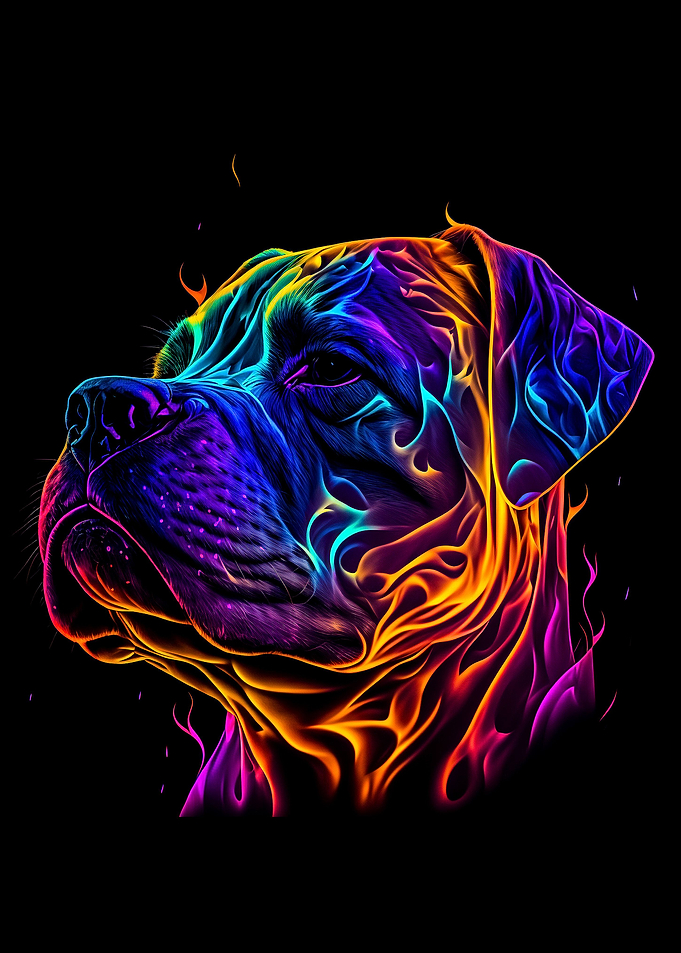 Fire Elemental Cane Corso