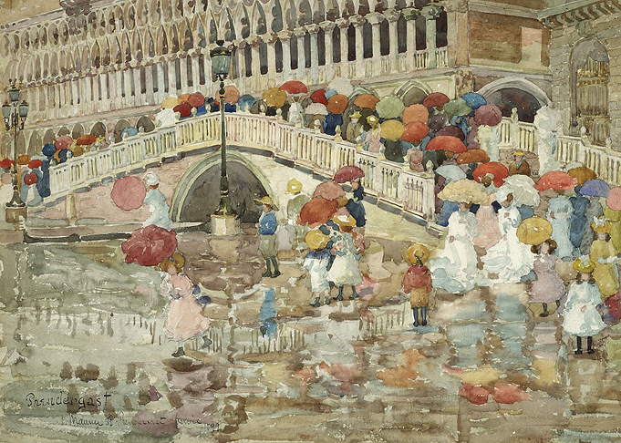 Umbrellas in the Rain