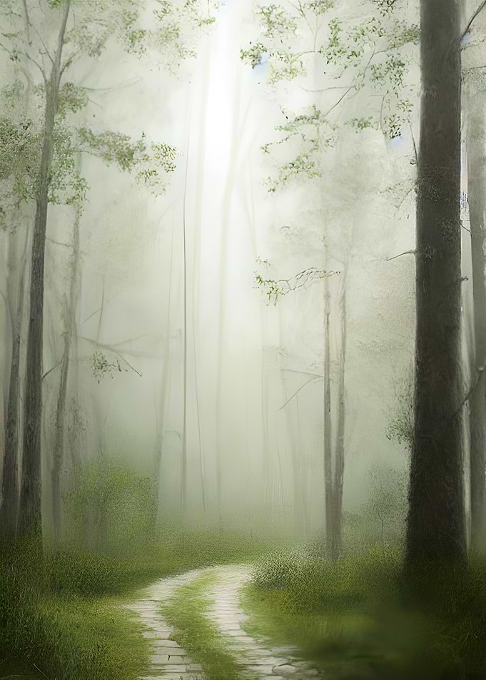 Foggy Forest Nature