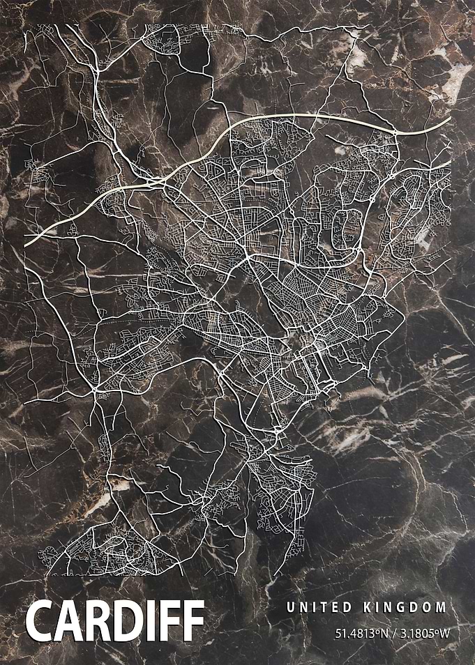 CARDIFF CITY MAP