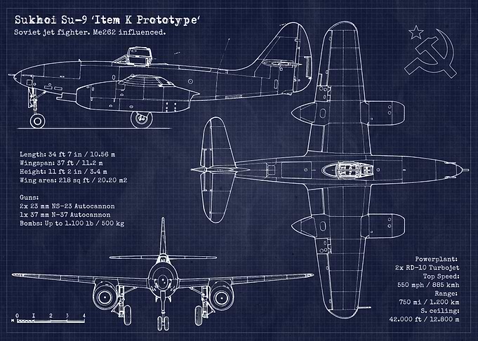 Sukhoi Su9 Blueprint