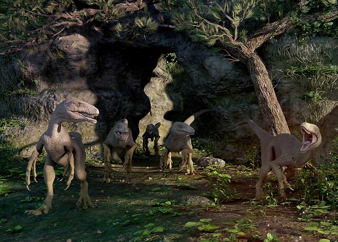 Velociraptors Hunting
