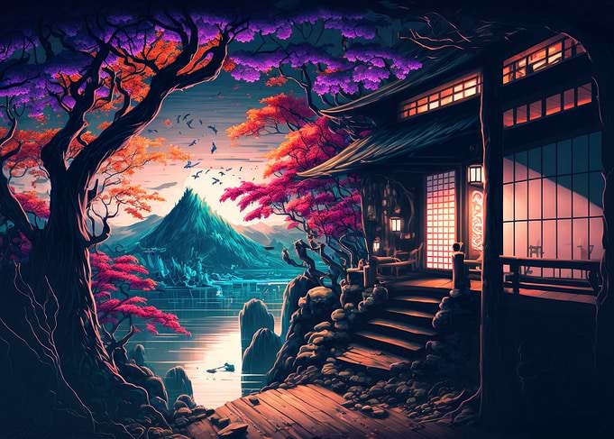 Beautiful Japan Sunset