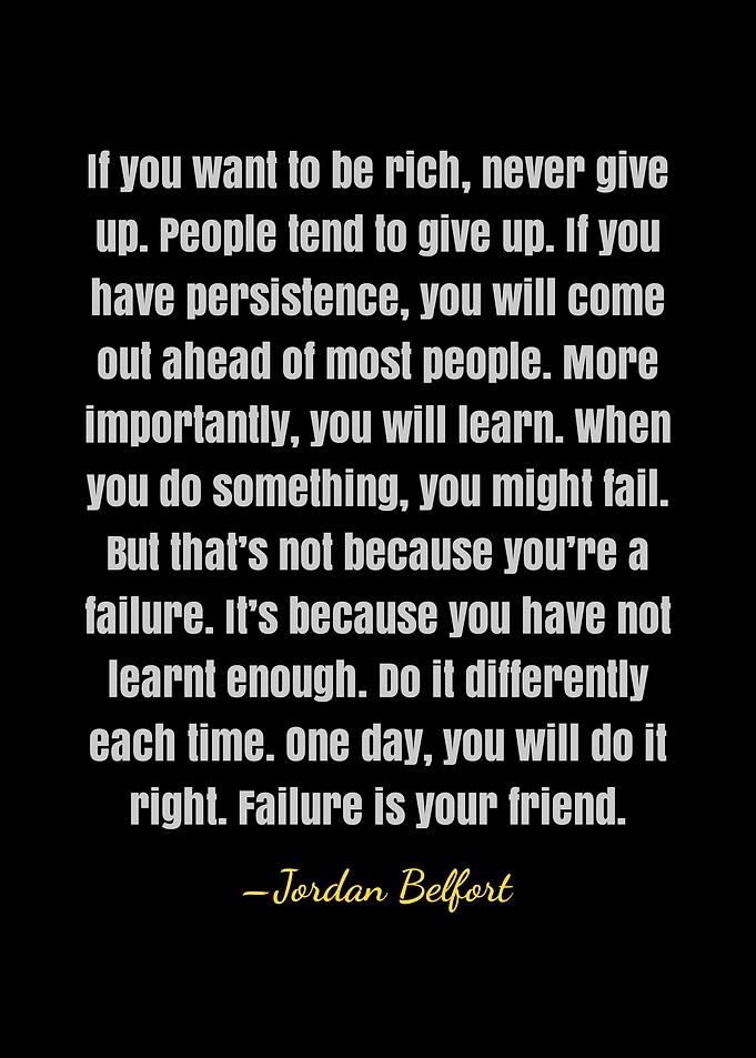 Jordan Belfort quote