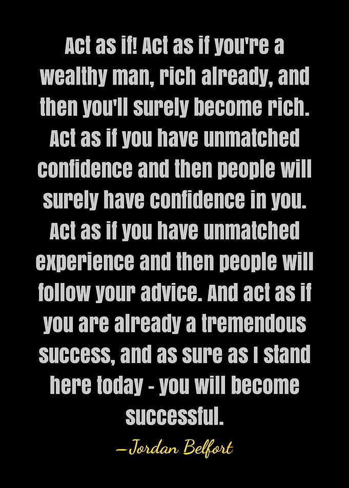Jordan Belfort quote