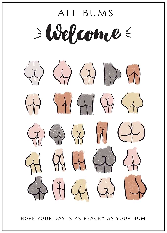 All Bums Funny Bathroom