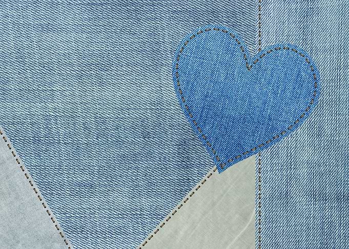 valentine love jeans