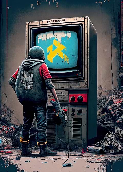 Retro Adventure — metal poster wall art