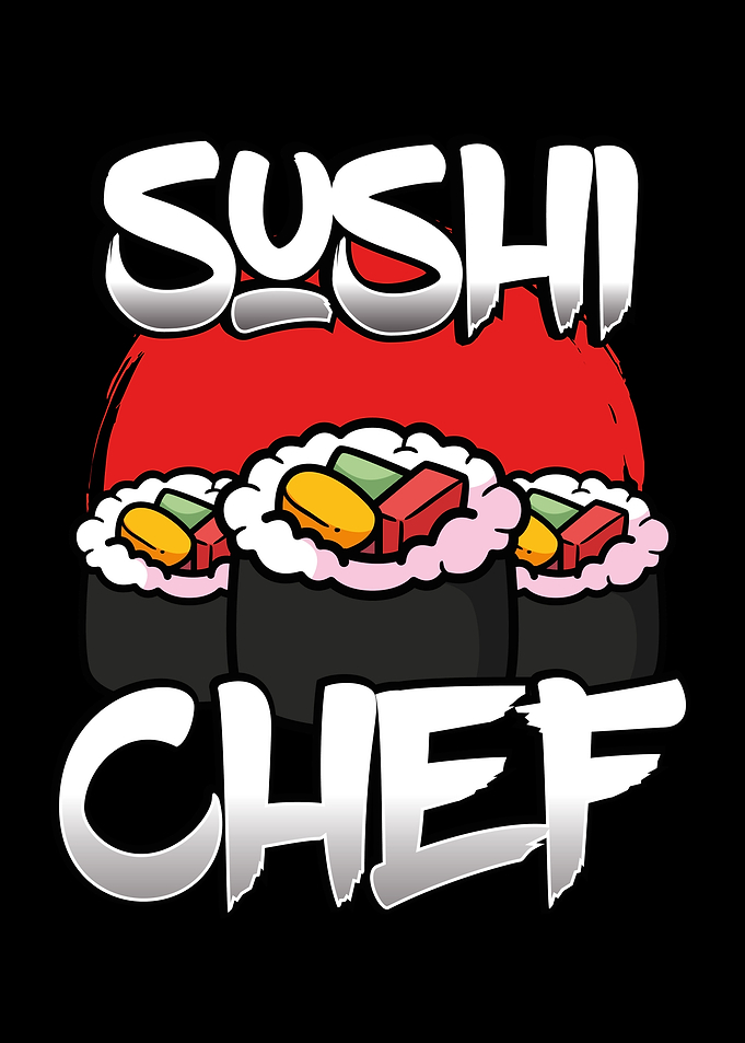Sushi chef in white