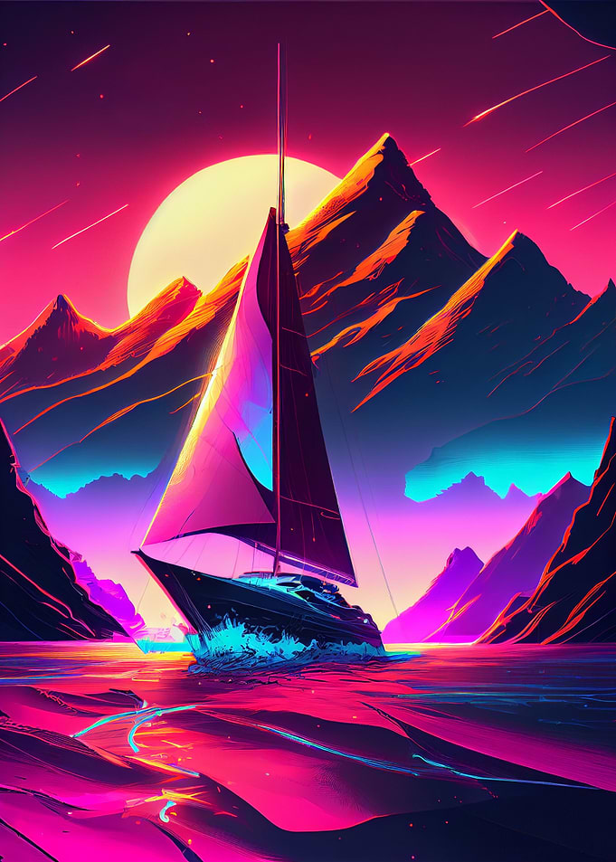 Synthwave Boat 18