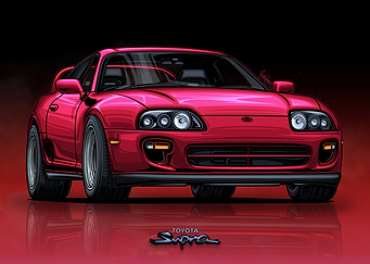 Toyota Supra MK4 Red