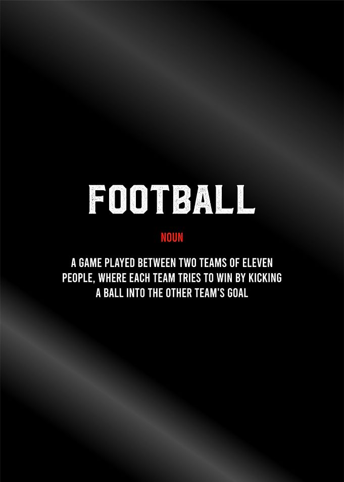 Football Definition poster