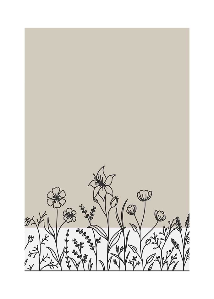 Flowers in Line