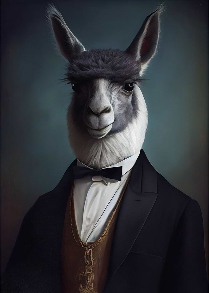 Cute Llama Art