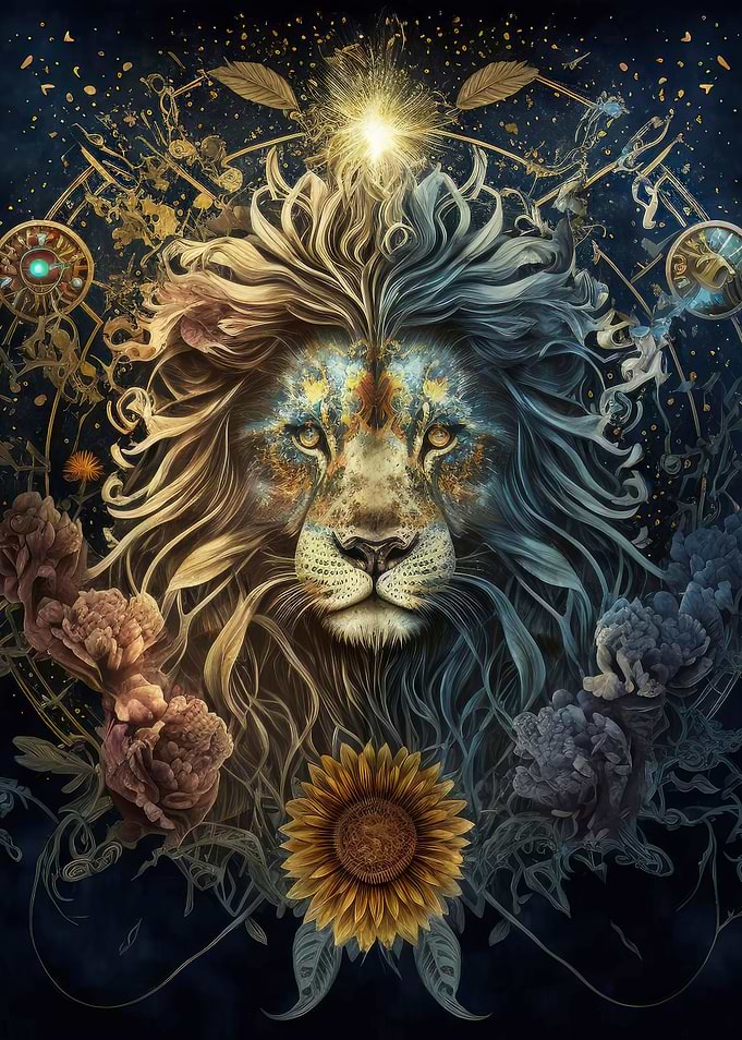 Sunflower Pride Lion