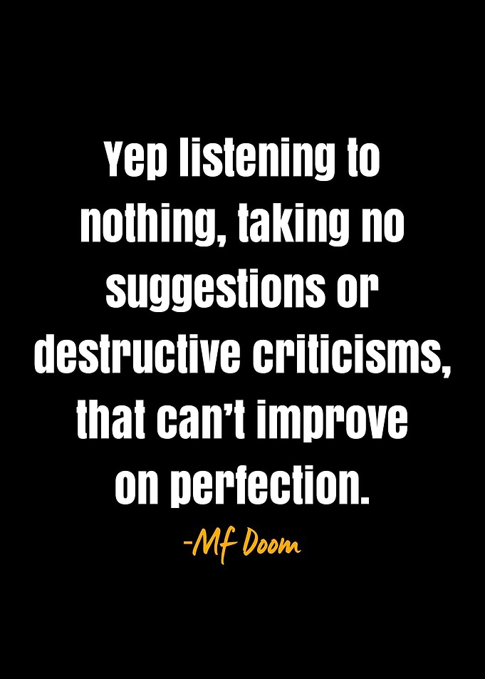 Mf Doom Quote