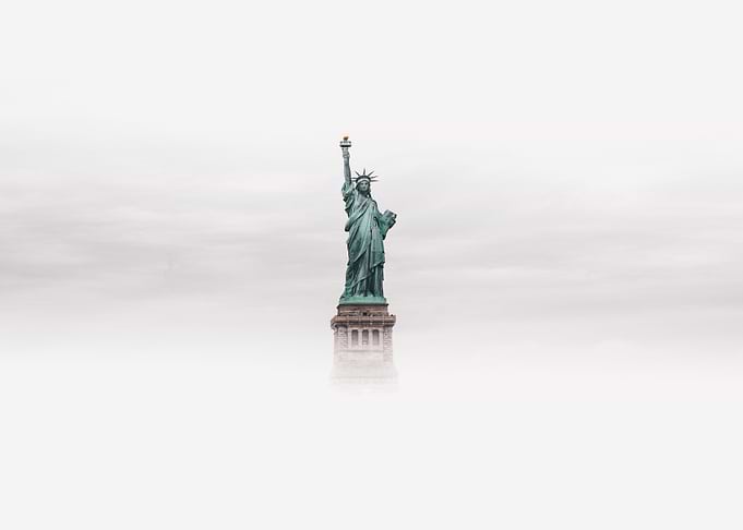 Statue of Liberty Clouds