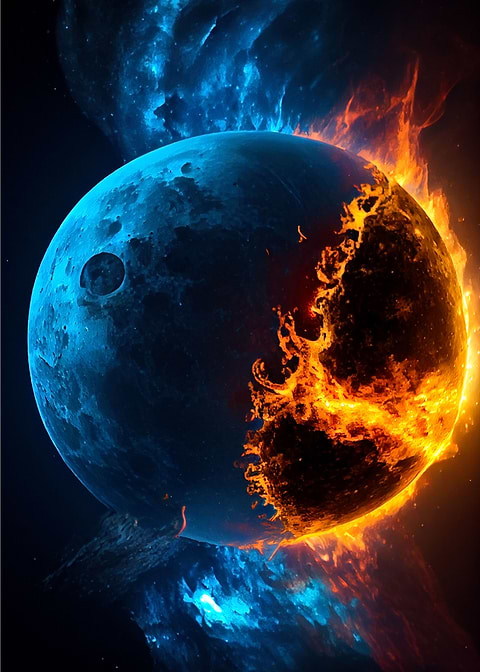 The Moons Demise — metal poster wall art