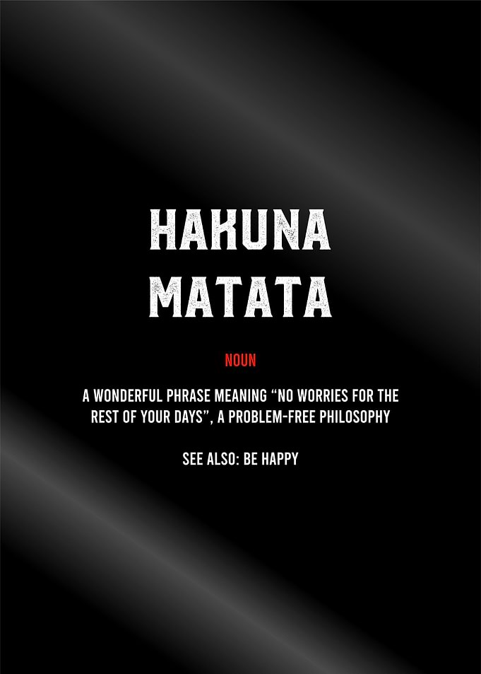Hakuna matata Definition