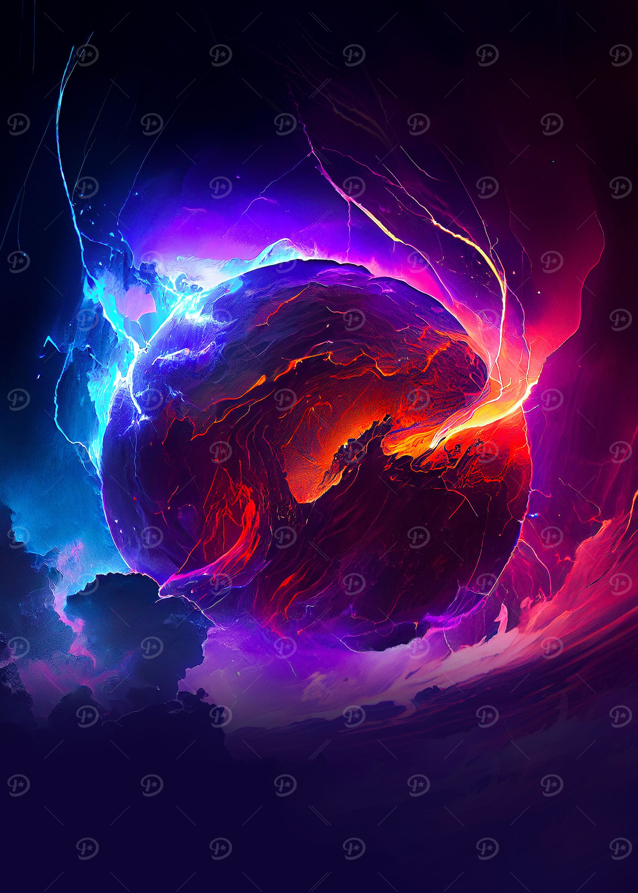 Beautiful colorful planet