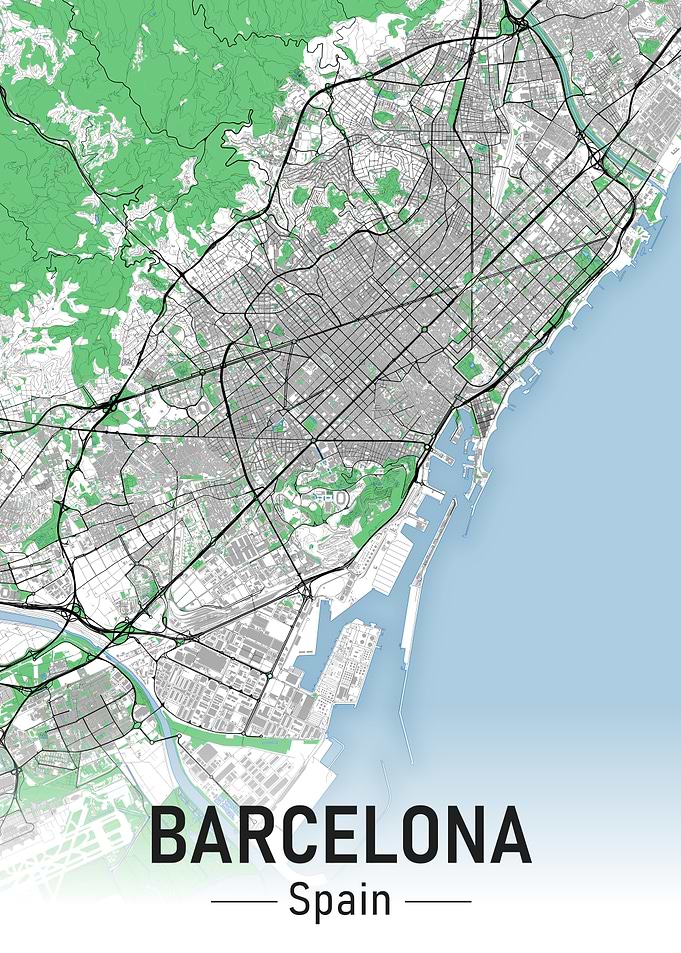 Barcelona City Map