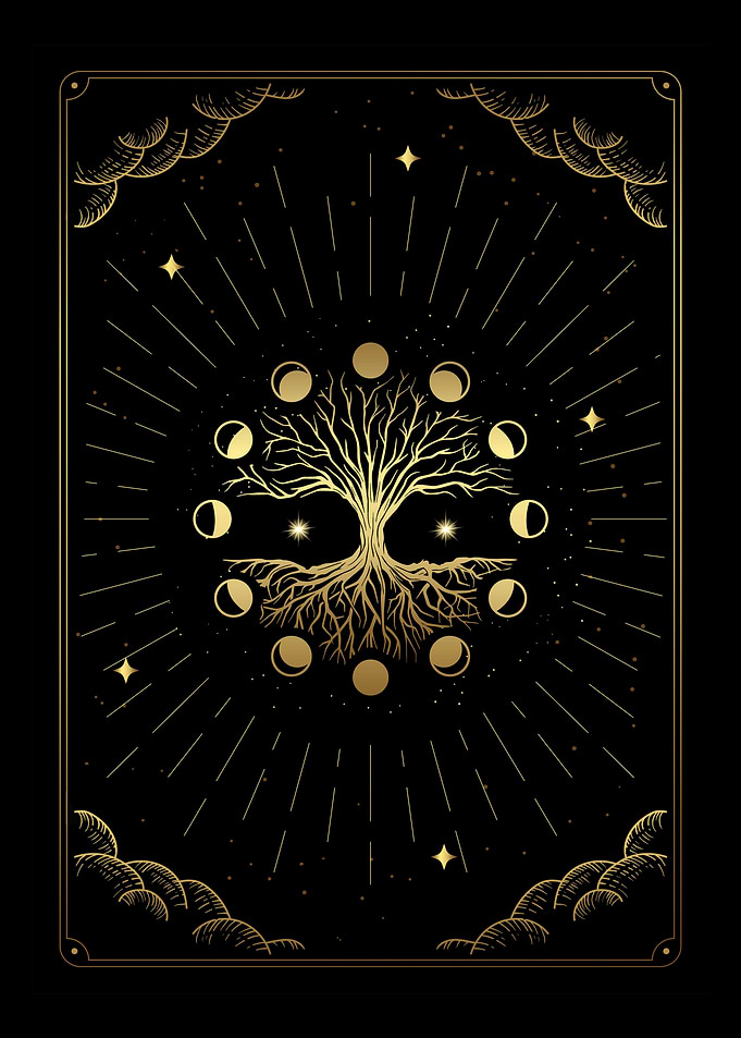 Tarot tree moon cycle