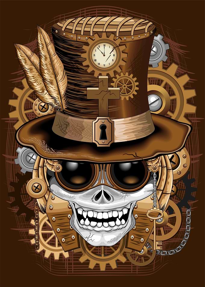 Skull Steampunk Voodoo