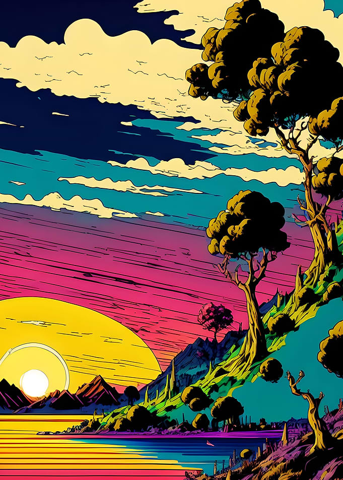 Colorful sunset