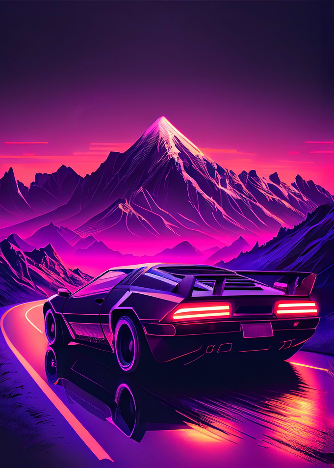 Synthwave Car 26