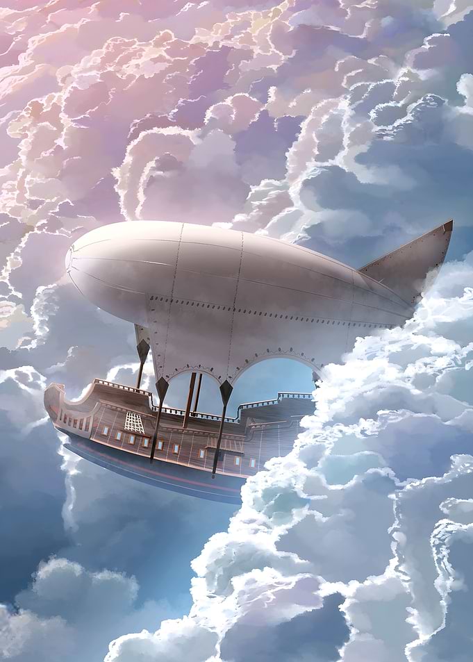 balloons in the sky